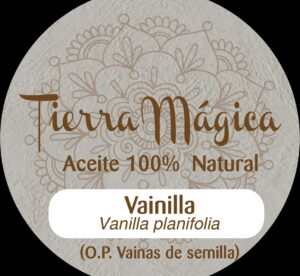 Etiqueta de aceite de Vainilla Edición Especial